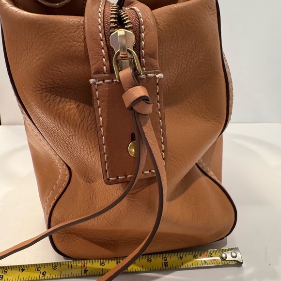 Fossil Emma leather satchel tan purse - Picture 14 of 16